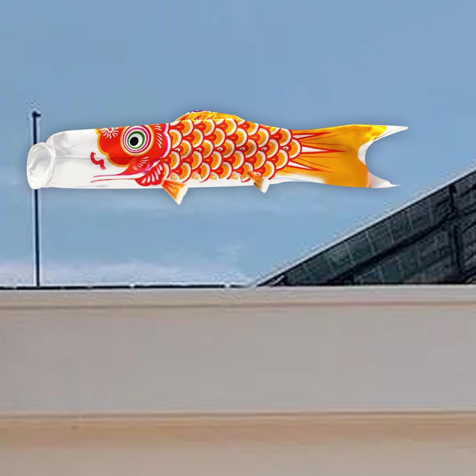 オレンジ色の鯉のぼり オレンジ色の鯉のぼり