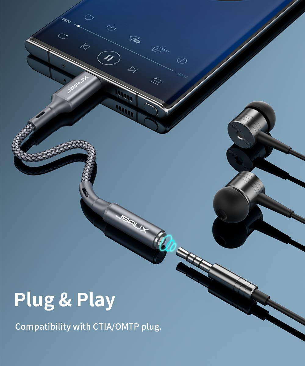 Adattatore Da USB C A Jack Audio Da 3,5 Mm, Cavo In Nylon - Foto 4