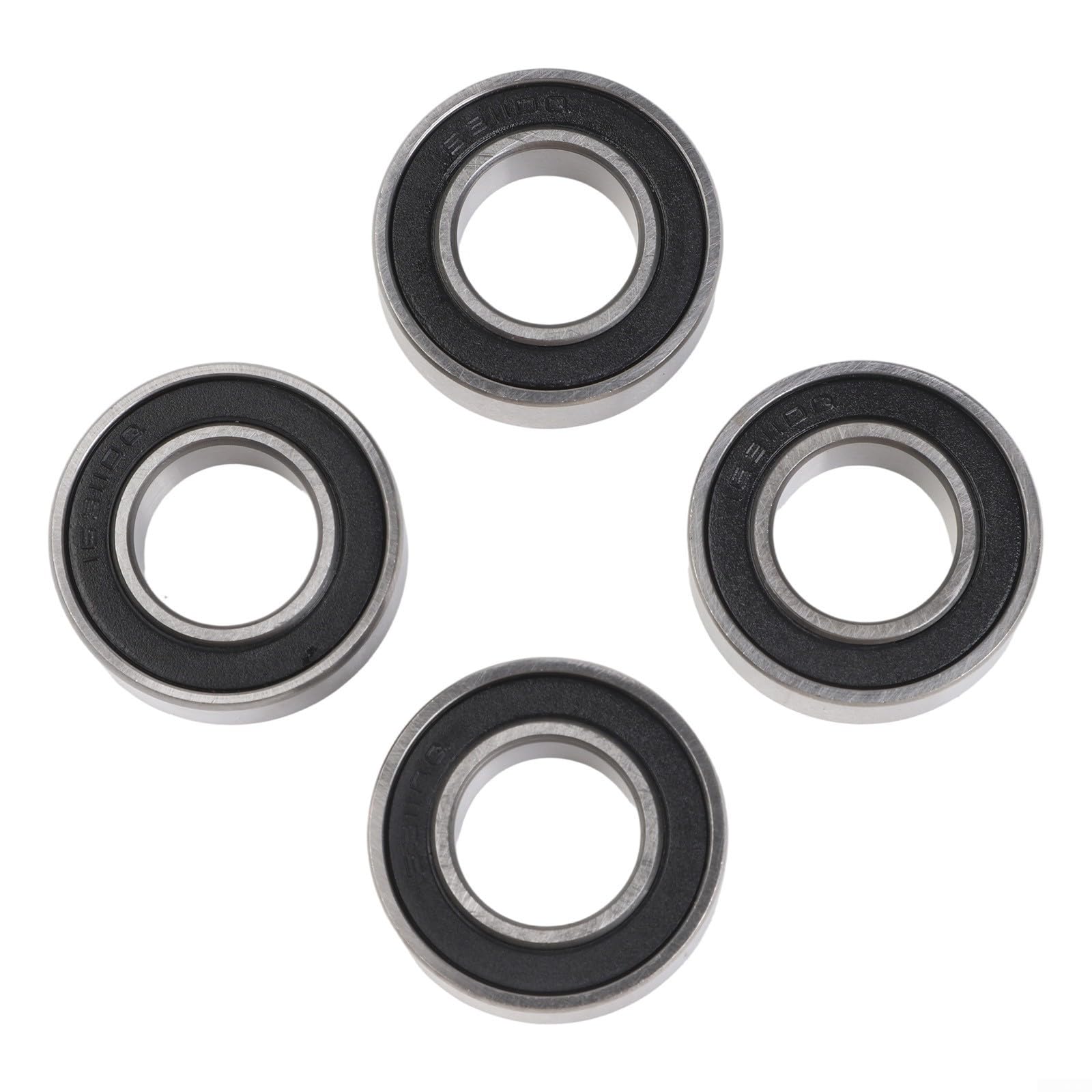 Lot de 4 roulements de vélo 1631102RS 16 x 31 x 10 mm avec ABEC 1 et construction en acier