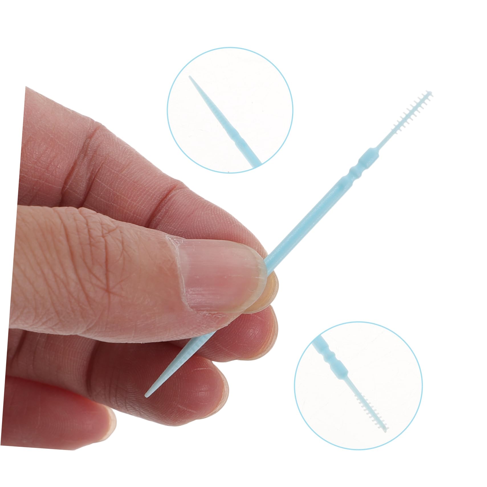 Mipcase 1060 Palillos de Dientes de Doble Punta, de PP, Desechables, para Limpieza Bucal E Interdental, Remueve Residuos Dientes