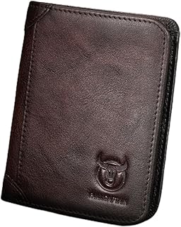 [Daconovo] メンズ大容量本革二つ折り財布 RFID ブロッキングヴィンテージクレジットカードホルダー