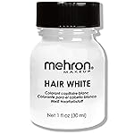 Mehron Makeup Hair White with Brush (1 oz)