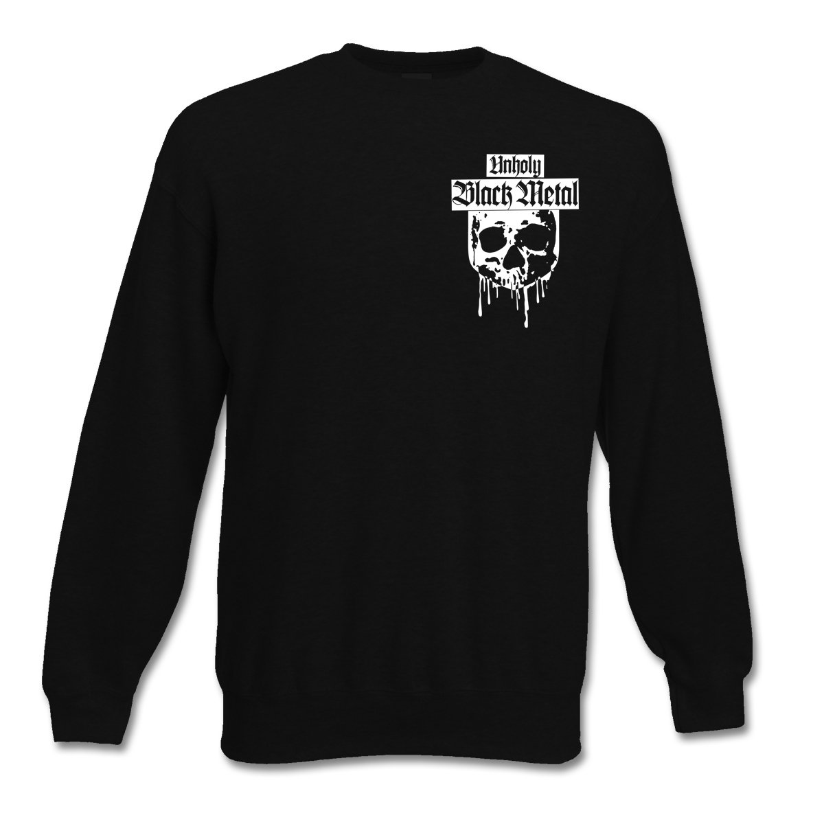 Pullover (S-XXXL) Felpa Black Metal Polli Antichrist Croce torcente Petrus Croce Inverted Cross Nero M