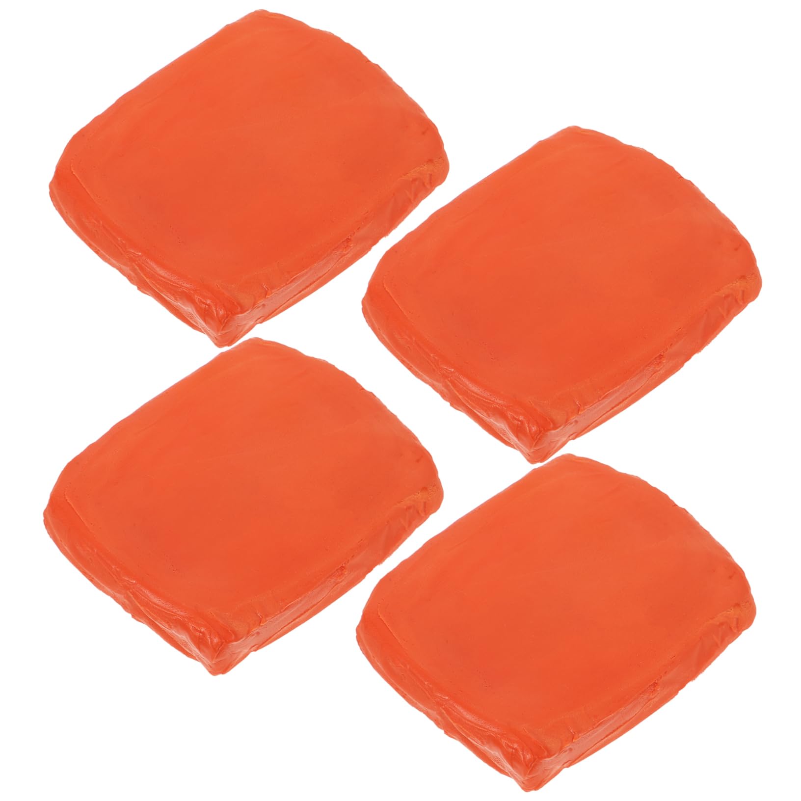 3 Sätze Autowaschschlamm Reiben Lehmbarren Details Waschen Autowäsche Ton-kit Auto -tonblock Auto Reinigungsmittel Ton Zur Autoreinigung Ton Detaillieren Gummi Orange 4 Stück * 3