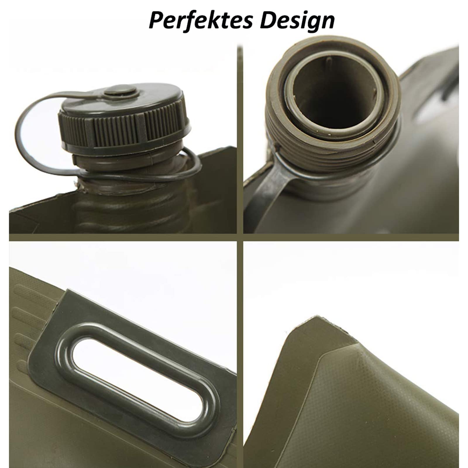 Bidon à essence super léger 20 l pliable avec bec verseur intégré testé, bidon de 20 litres d'essence, diesel, huile en TPU avec 2 poignées