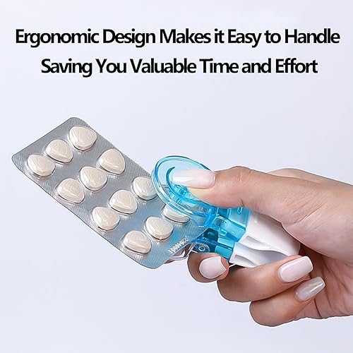 Miniatura 3 de Removedor de pastillas portátil, tabletas para paquetes de ampollas, una ayuda para empujar tabletas fácil y rápidamente de paquetes de ampollas,