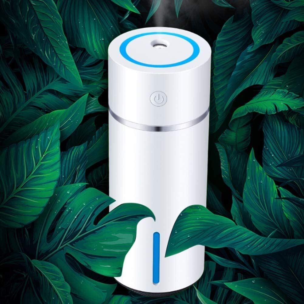 Usage Domestique Humidificateur d'air - 240 ML Portable USB Mini Humidificateur d'air de Bureau de Bureau de la Voiture de Bureau de Purification de la Maison (Blanc)