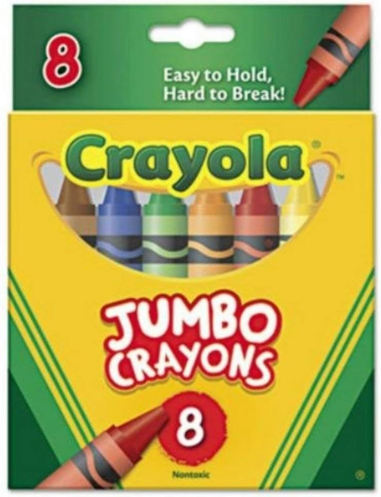 Crayons Jumbo 8ct Peggable Tuck Box [Set of 2]: Toys & Games