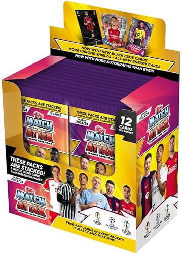 Topps Match Attax 23/24 - Caja completa (24 paquetes / 288 tarjetas)