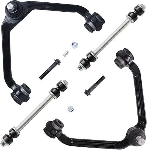 Miniatura 100 de Detroit Axle - Kit de brazos de control frontal RWD para Chrysler 300 Dodge Challenger Charger Magnum, 2 brazos de control superiores 2 rótulas