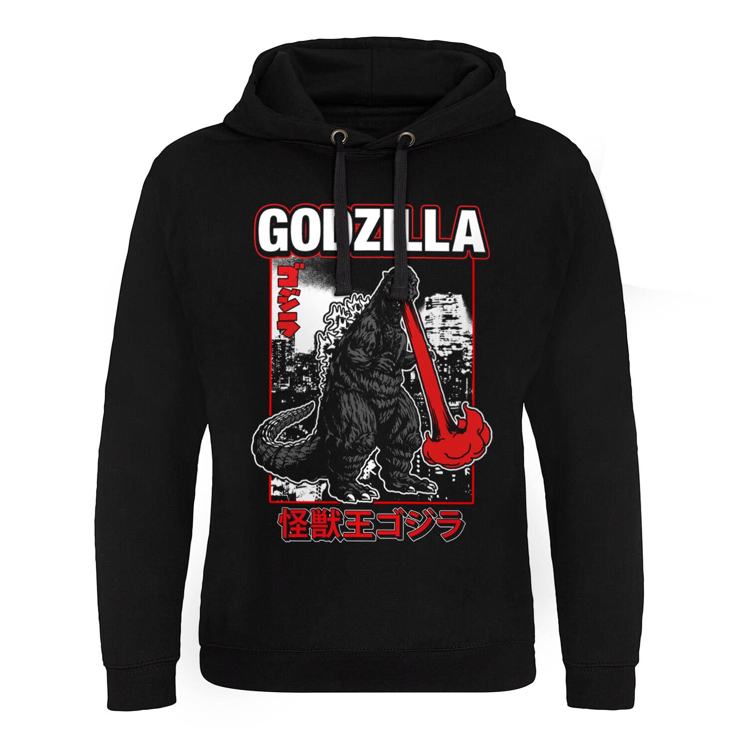 Godzilla Officially Licensed Atomic Breath Epic Hoodie (Black), XX-Large