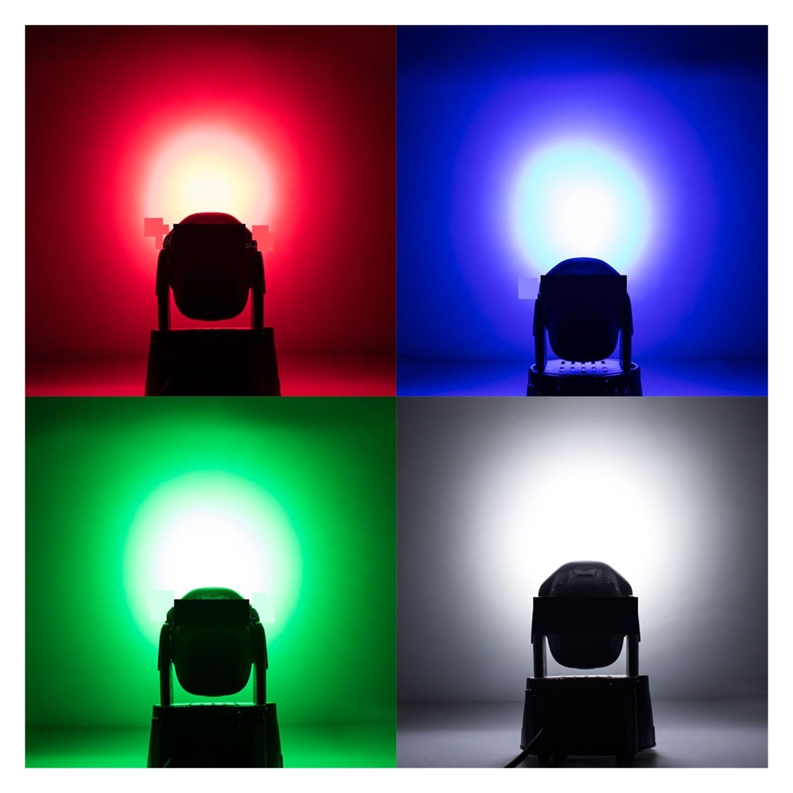 2PCS 7x12W LED Moving Head Light 4 IN 1 RGBW Effetto Scenico 7/15DMX Wash For Disco DJ Music Party Dance Club