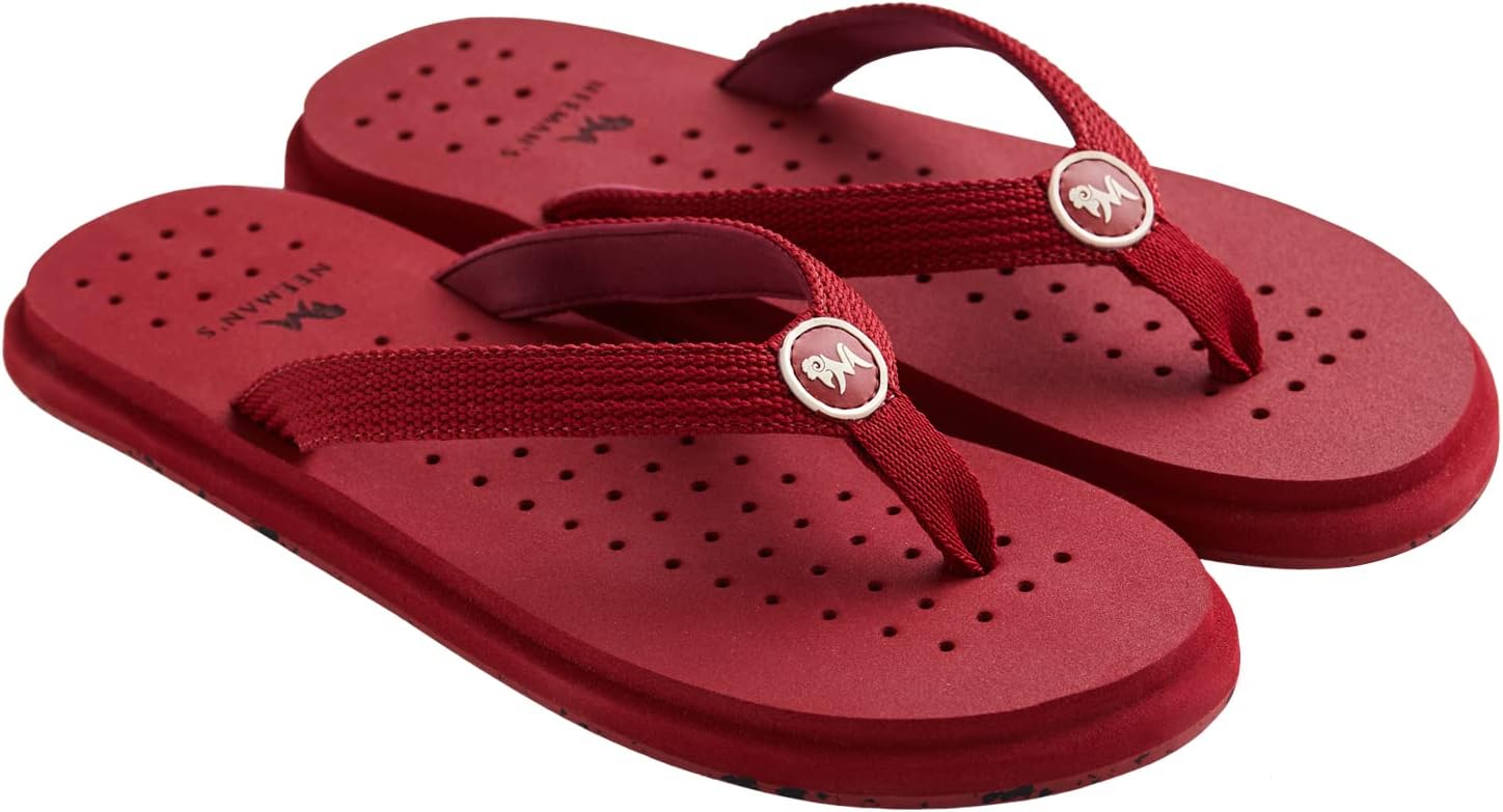 Neeman's Eco Flip Flops for Men | Comfortable Outdoor Indoor Fashionable Slippers for Boys | Rubber Flat Slip On Flexible | Everday Comfort | Lightweight Soft Chappal
