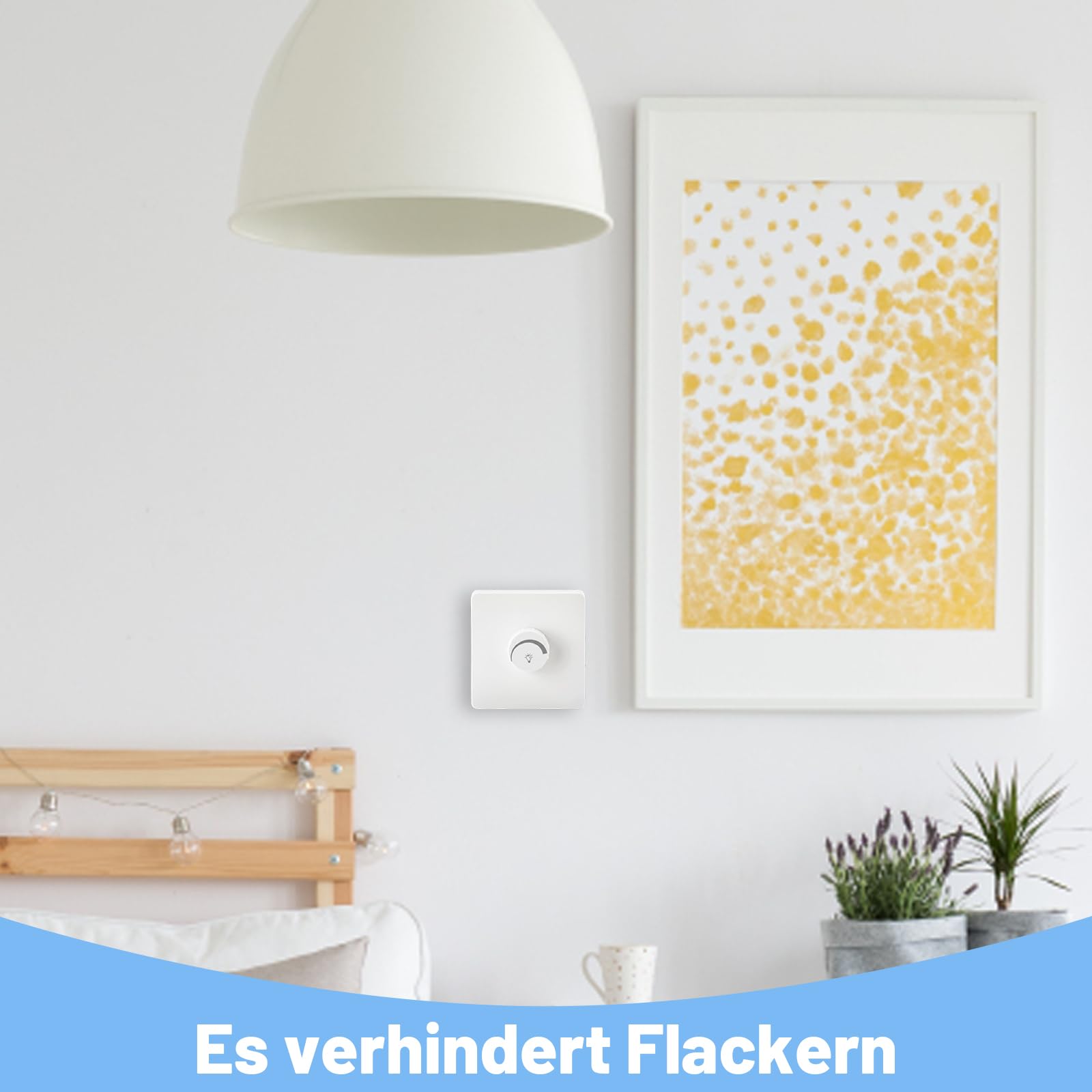 230V LED Dimmer - Regulator Przycisków Do Oświetlenia LED I Żarówek, Regulator Jasności Mocy 1-400W (biały))