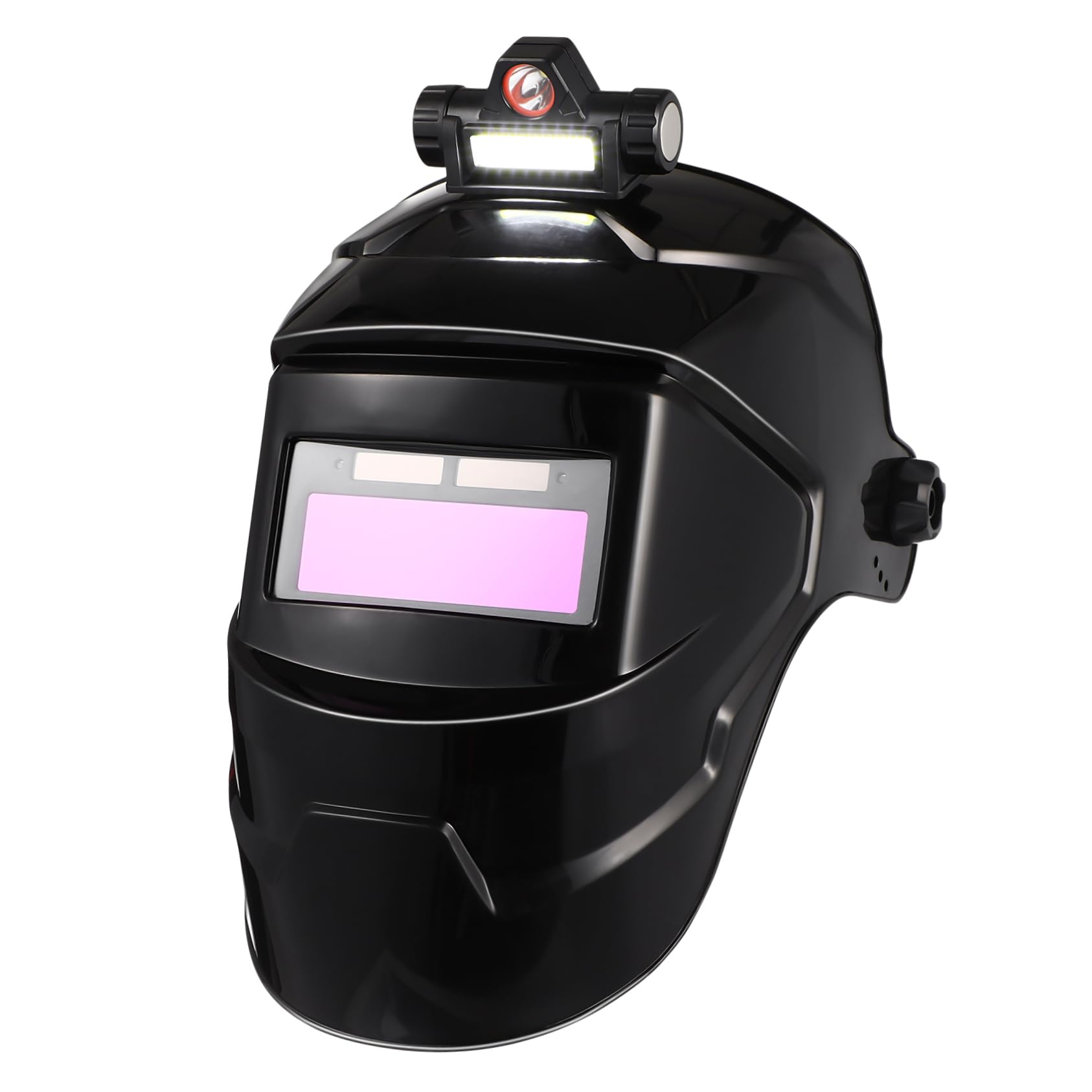 Maschera di Protezione per Saldatura Automatica 1116 Nera | Schermo Ampio, Regolazione a Ingranaggi, Struttura Semimaschera per Taglio e Saldatura