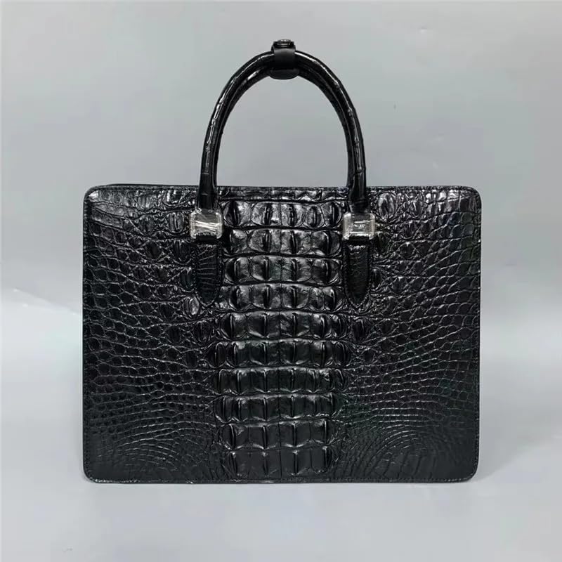 Business Style Genuine Crocodile Skin Men Classic Black Laptop Briefcase Exotic Alligator Leather Male Large Work Purse Handbag3