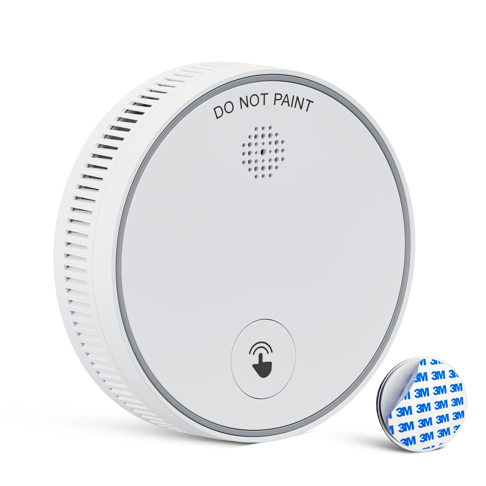 Fyremeld 10-Year Battery Smoke Alarm with Advanced Photoelectric Sensor for Fewer False Alarms Featuring Magnetic Mount and EN14604 Certification for Home and Office Use 1 Pack