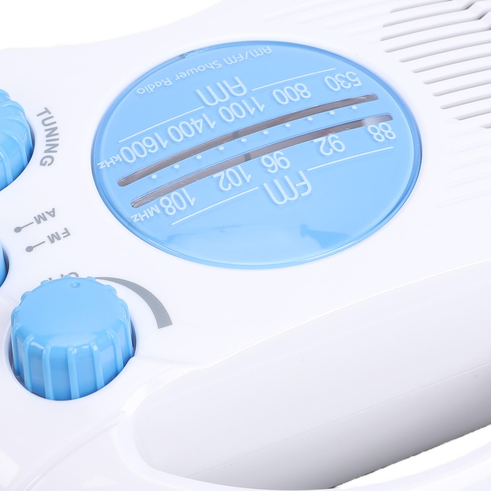 Denash Duschradio, Elektronisches Tuning, Wasserdichtes AM-FM-Radio mit Integriertem Lautsprecher, für Badezimmer, Strand, Outdoor