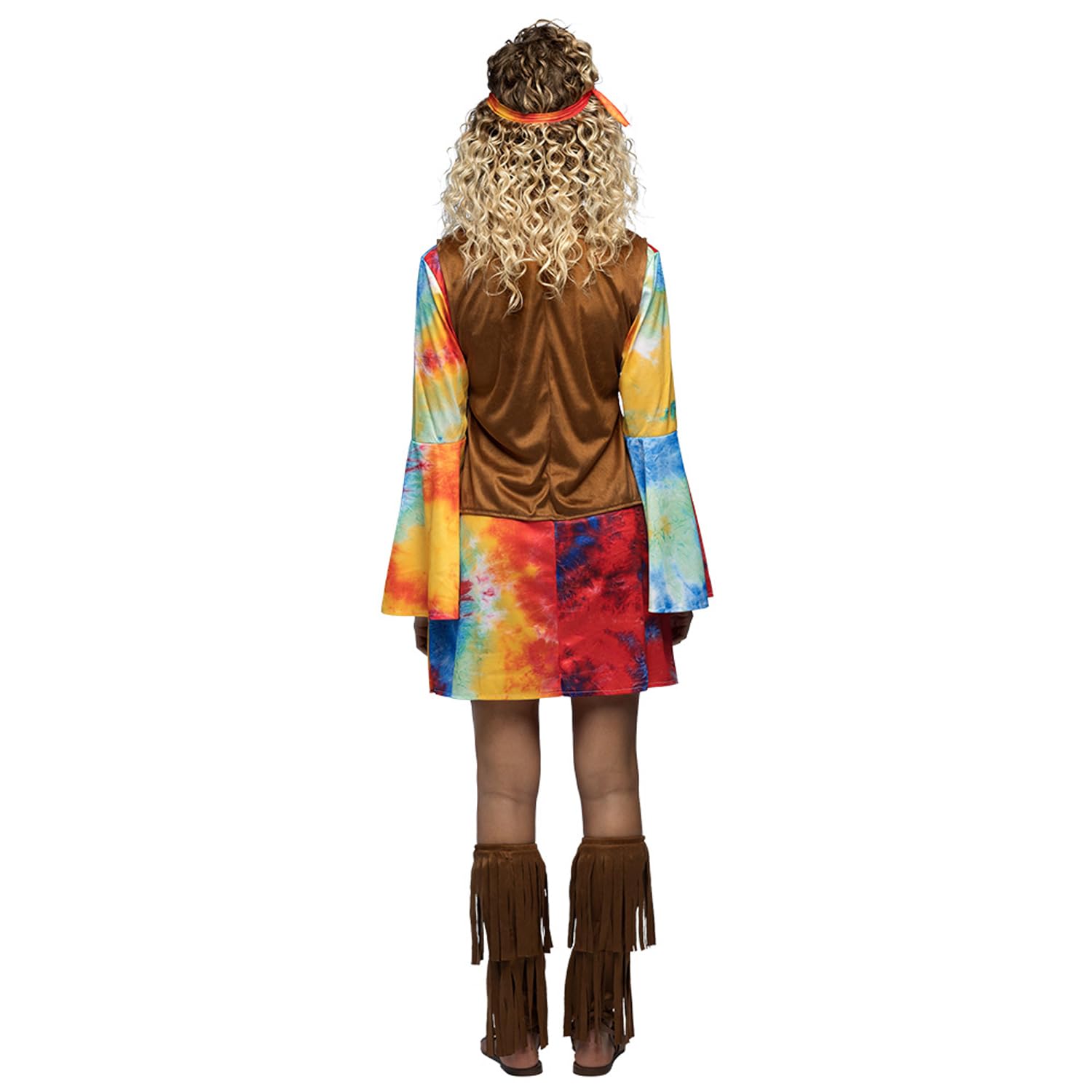Boland - Disfraz de Hippie para adulto, carnaval, fiestas temáticas y cosplay, fantasía