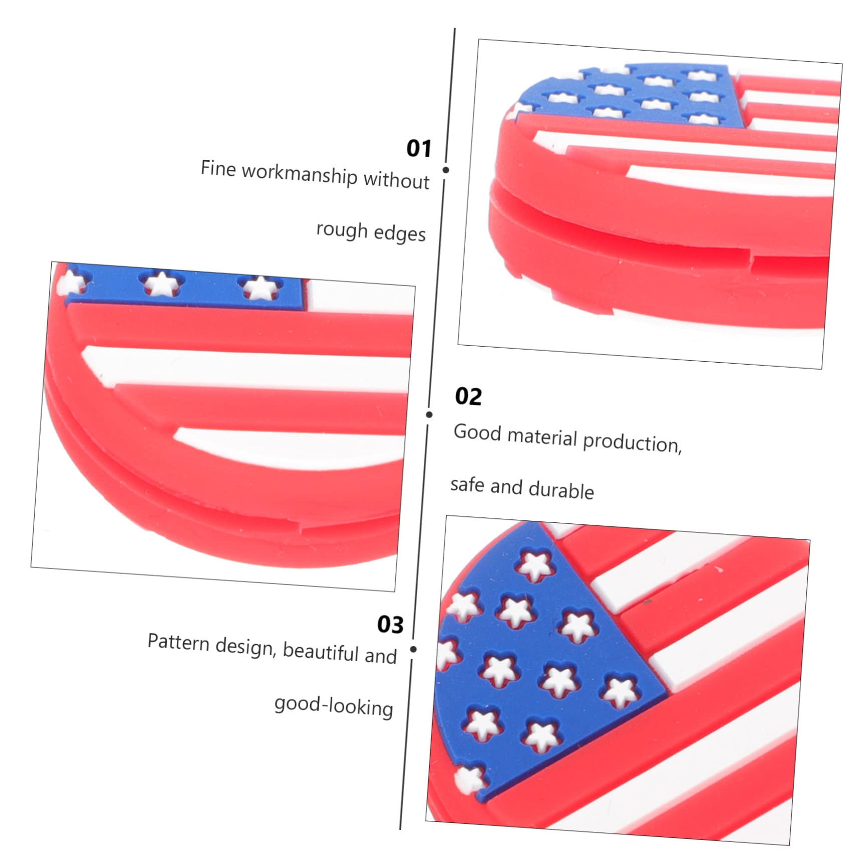 Sosoport STK Stoßdämpfer für Tennisschläger Tennis dämpfer Tennis-Stoßdämpfer Tennisdämpfer mit Union Jack-Flagge Tennisdämpfer aus Silikon geschmücktes Zubehör Dekoration für Esstisch