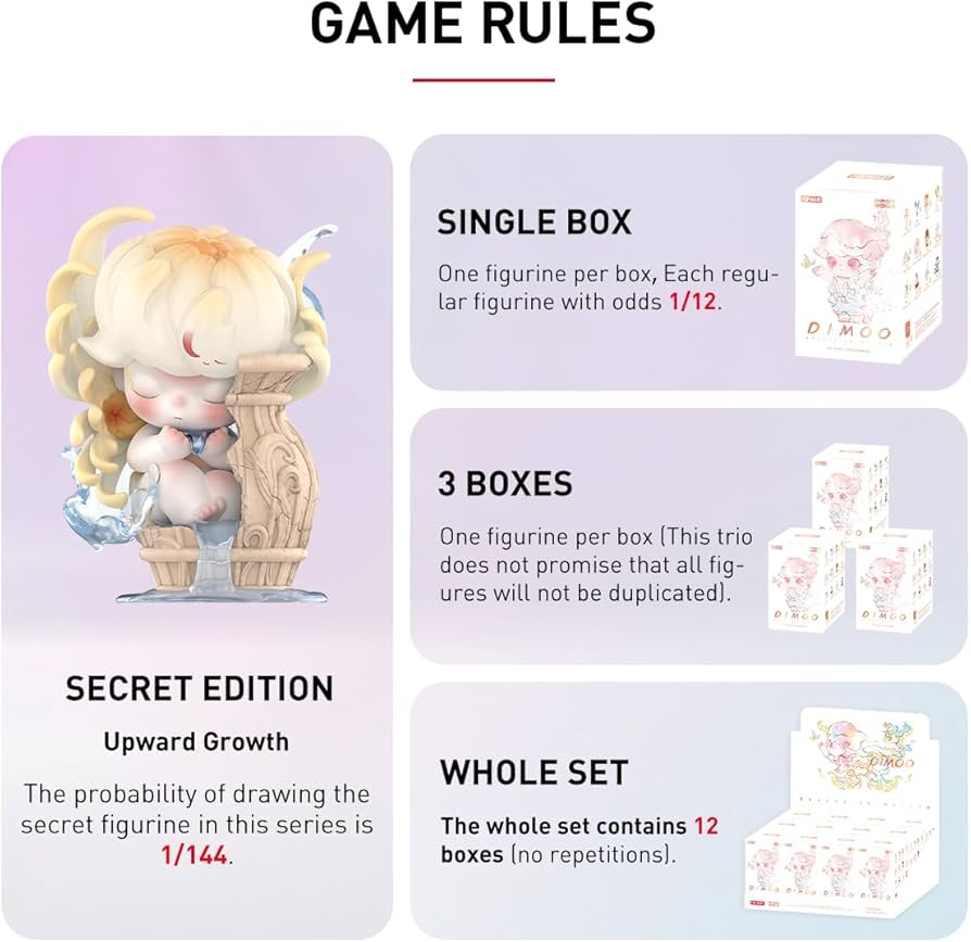 DIMOO Shapes in Nature シリーズ アソートボックス POP Amazon.com: POP MART DIMOO Shapes in Nature Series Blind Box