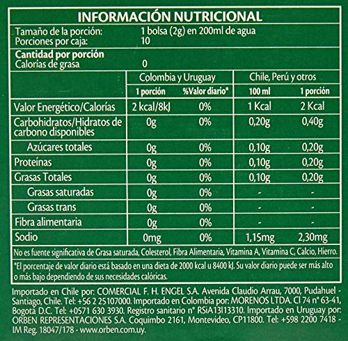 Twinings Chá Verde 20g (pacote de 10 saquinhos)