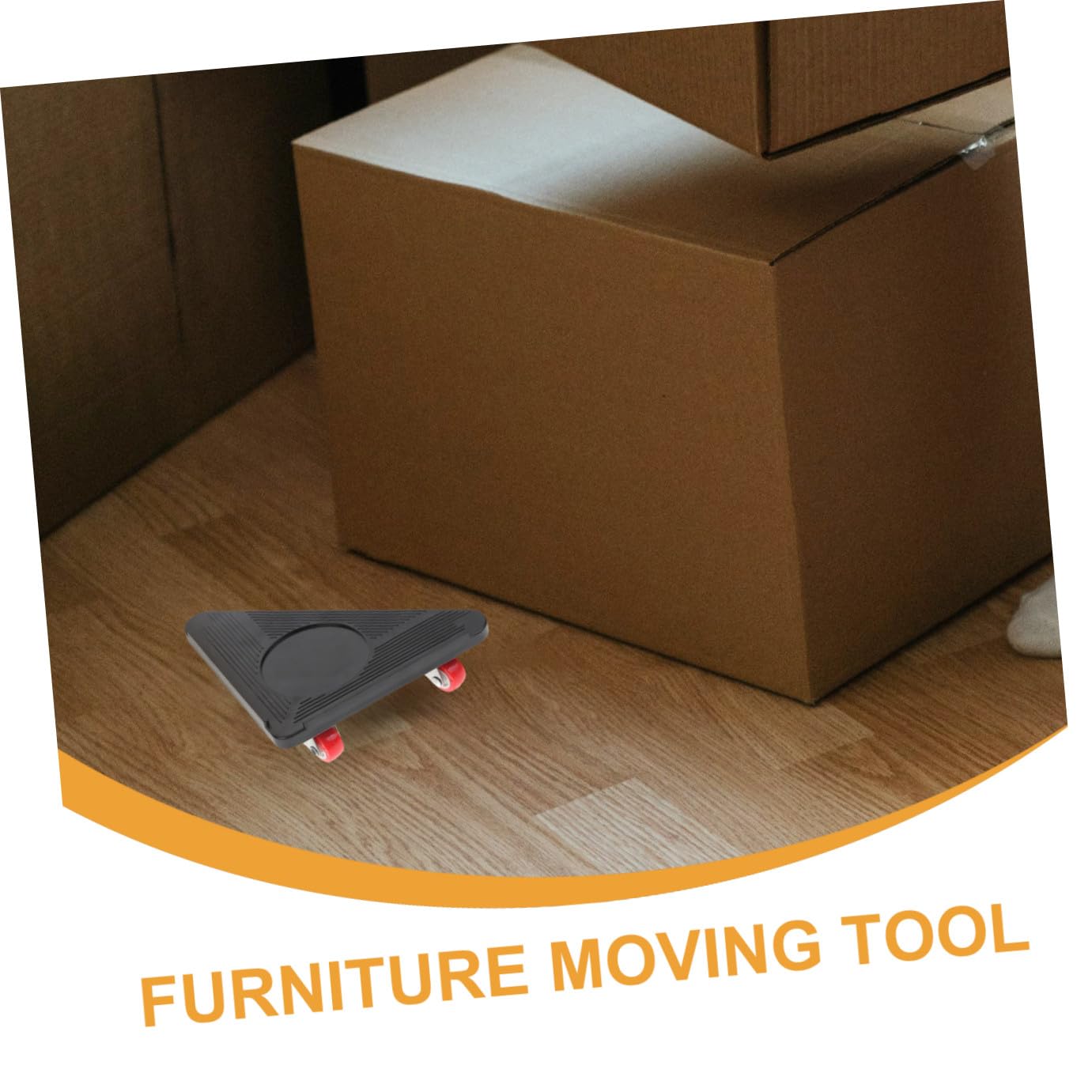 Outanaya Carrello Per Mobili in Metallo 3 Ruote Girevoli, Kit Per Trasloco Di Mobili e Elettrodomestici Pesanti Piedini Antiscivolo, Utensile Per Spostamento Facile, Set Da 5 Pezzi Per Uso Domestico