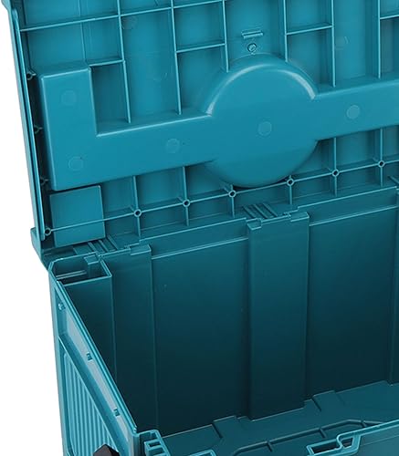 Miniatura 3 de Caja de almacenamiento de piezas de hardware, organizador de herramientas apilable de gran capacidad con asas dobles para garaje, taller, caja de