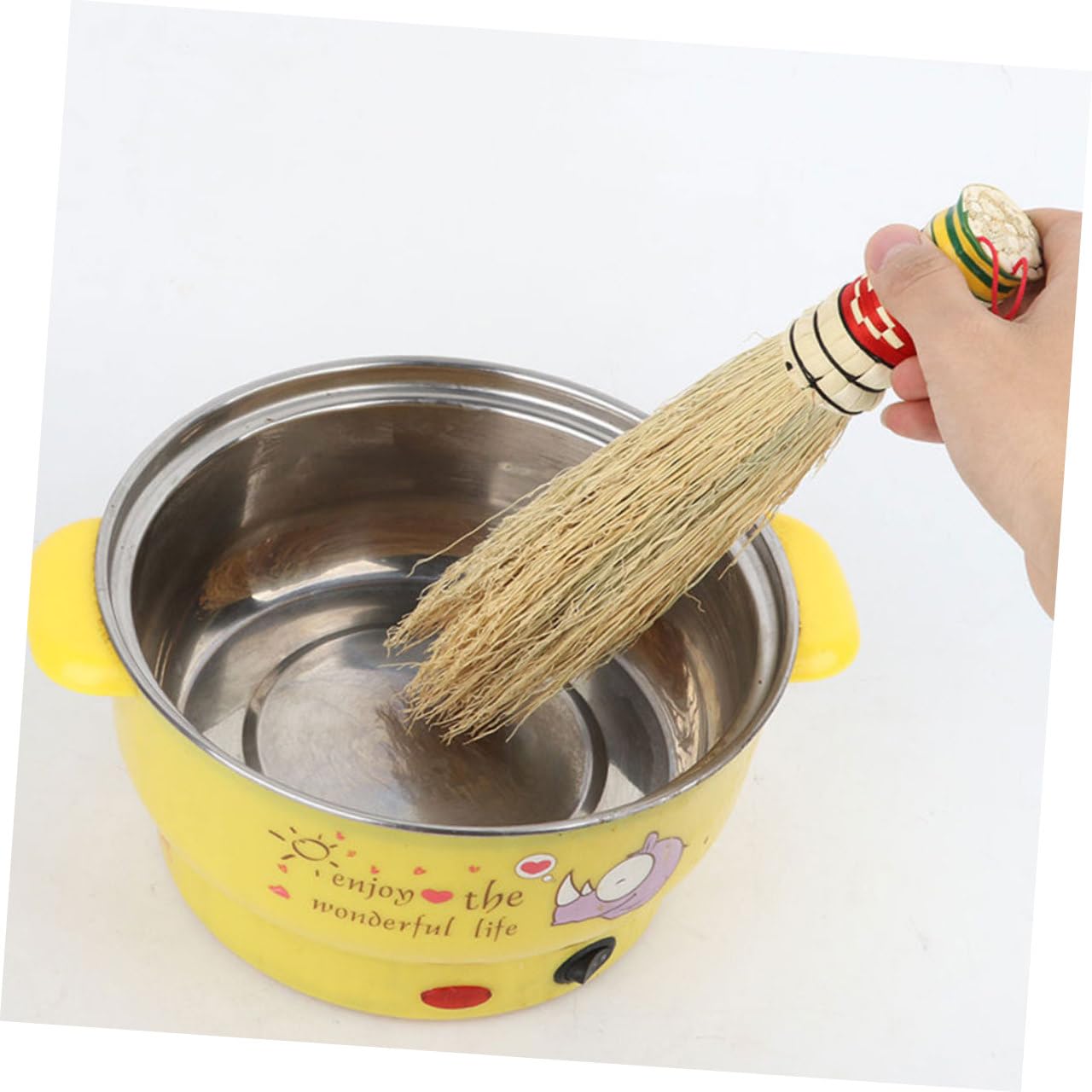 Beaupretty 4piezas Cepillo De Limpieza De Cocina De Cerdas para Fregar y Sartenes Cepillo Natural para Utensilios De Cocina para Limpiar Ollas y Superficies