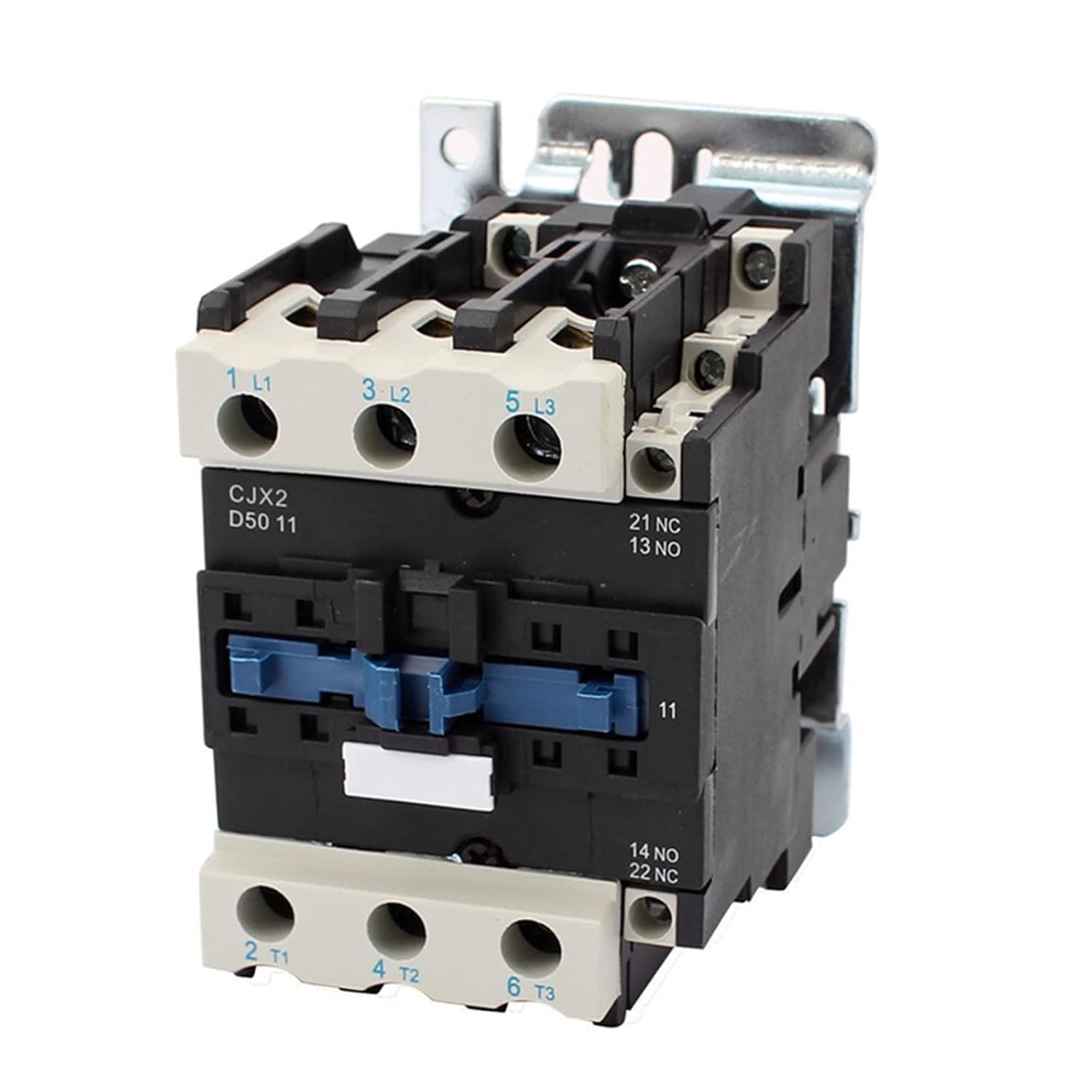 CJX2-5011 LC1 AC Contactor 50A 3 Phase 3-Pole Coil Voltage 380V 220V 110V 36V 24V Din Rail Mount 3P+1NC+ 1Pcs(AC 110V)