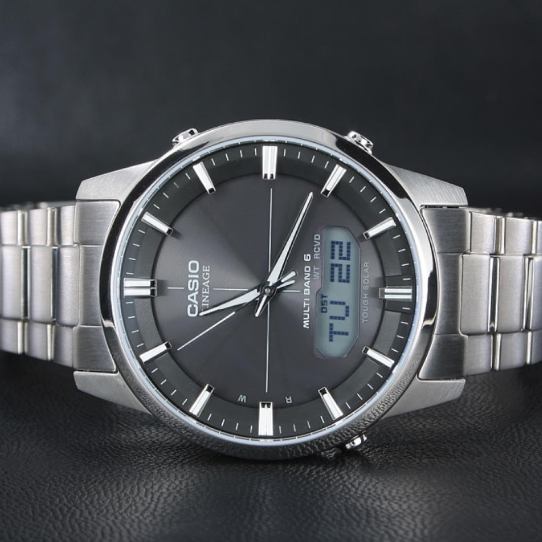 Casio WAVE CEPTOR Reloj Radiocontrolado y solar, Caja sólida, para Hombre