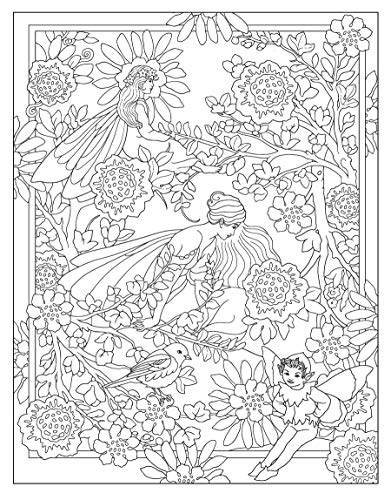 Creative Haven Fairy Gardens Coloring Book