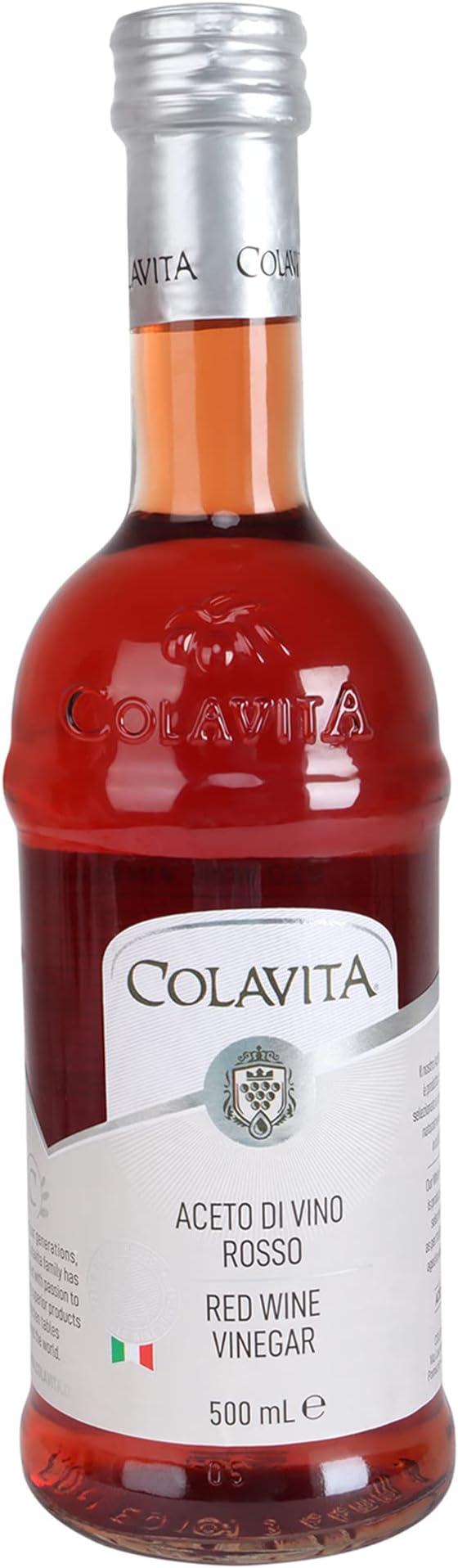 - Colavita Red Wine Vinegar 500ml | Best for Cooking, Salad Dressings and Marinating Fresh or Grilled Vegetables | 100% Italian, No Artificial Colors