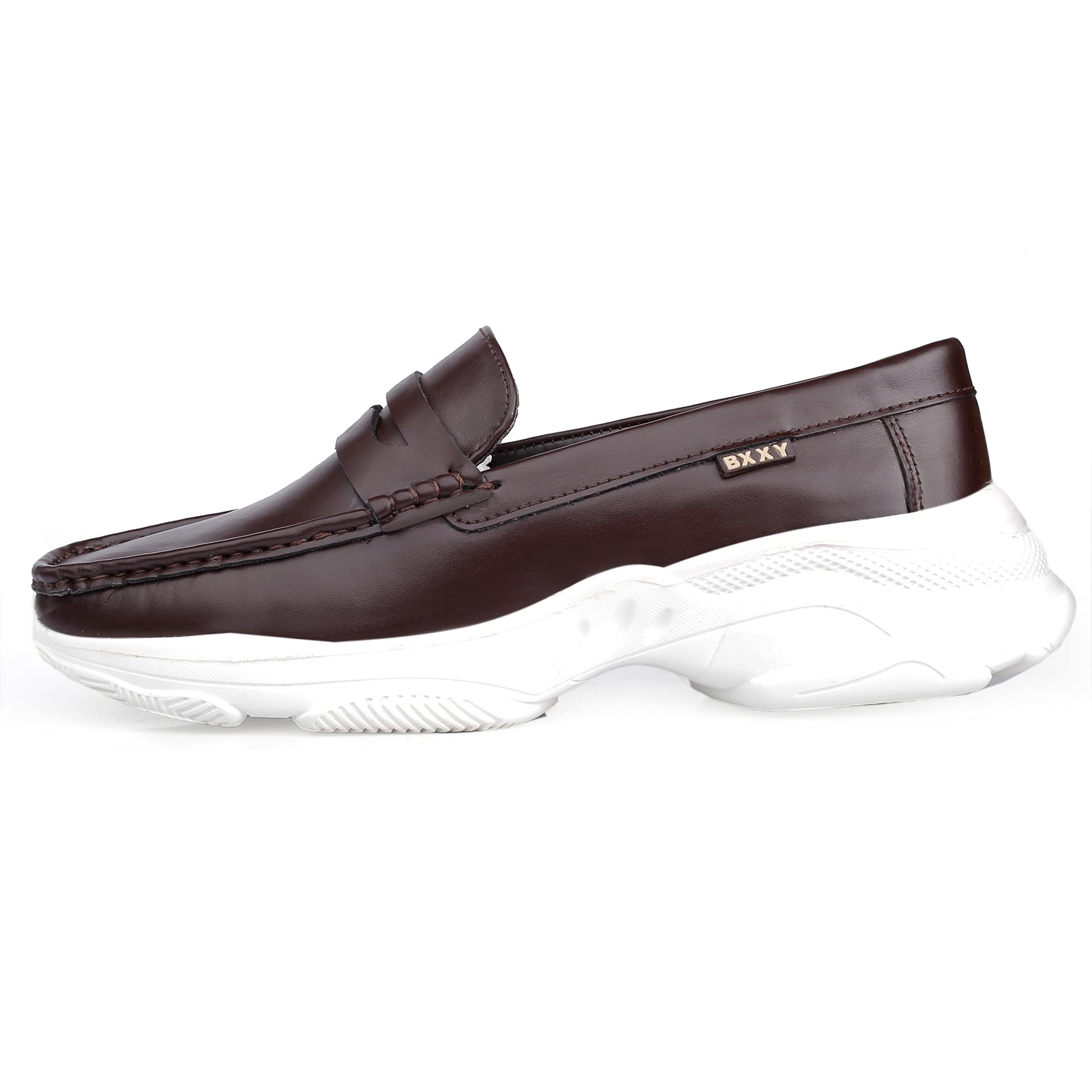 Mens Synthetic Material Brown Casual Loafer and Moccasin Slip-On Shoes.- 8 UK (B0C71HBN57) Amazon Price History, Amazon Price Tracker