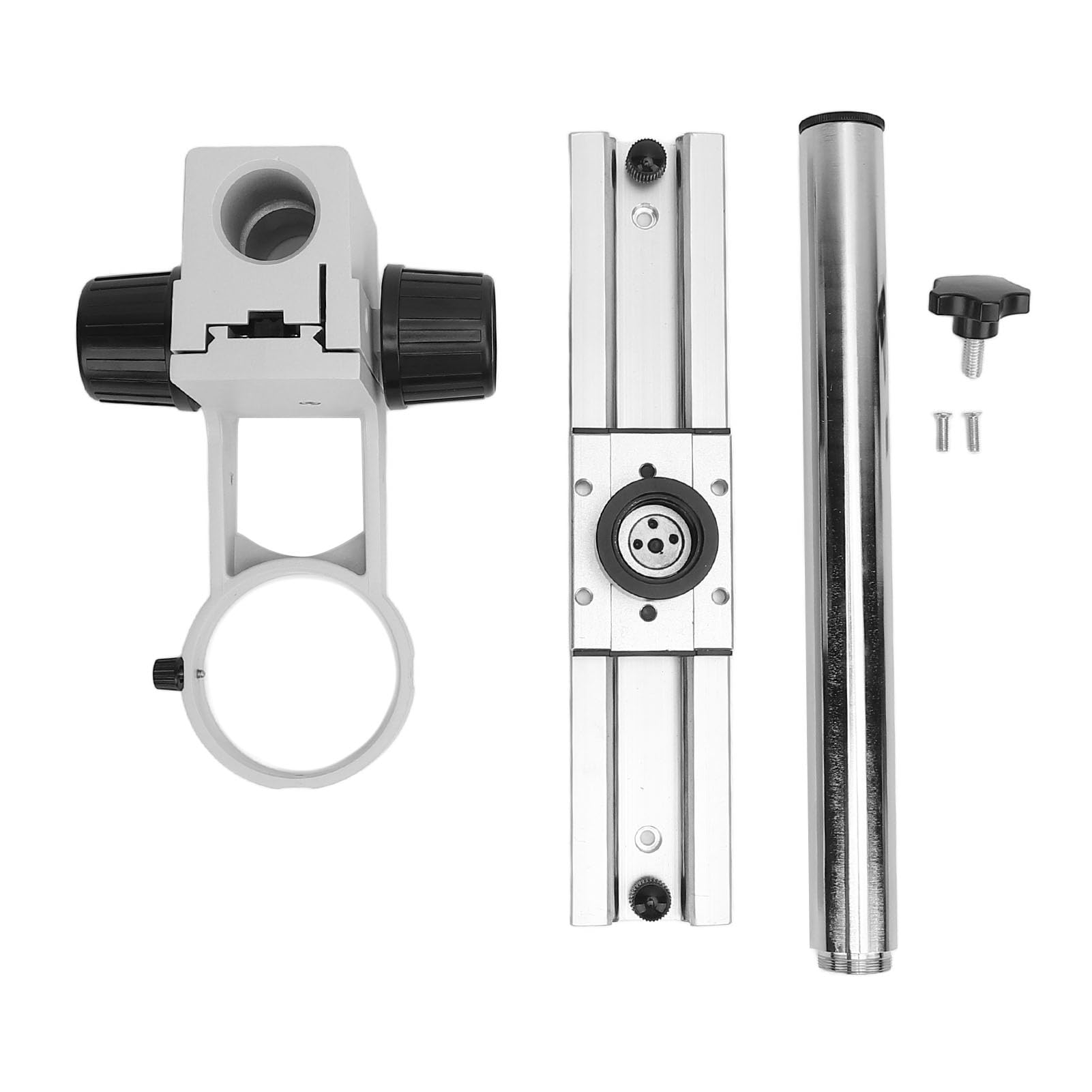 Mikroskop-Gleitschiene, Verstellbarer Mikroskopständer aus Metall mit 300 Mm Säule, 295 X 60 Mm Basis, 360-Grad-Halterung für Kamera-Reparatur-Laborinspektion