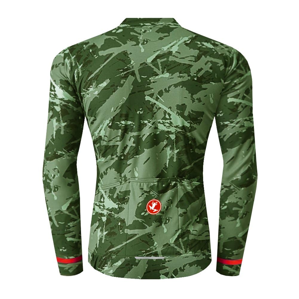 UGLY FROG Plaid Malerei Designs Winter MTB Radsport Trikots Shirts für Herren Pro Thermo Lang