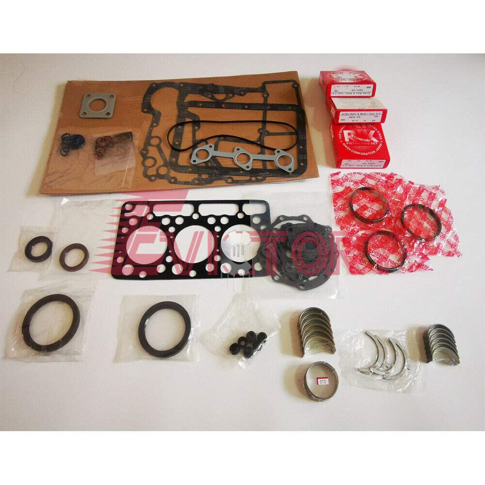 Kit reconstruction moteur Kubota D950 joint piston roulement segment