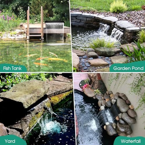 image for POPOSOAP 75W Solar Water Pump with Pond Waterfall Box, 304 Stainless S