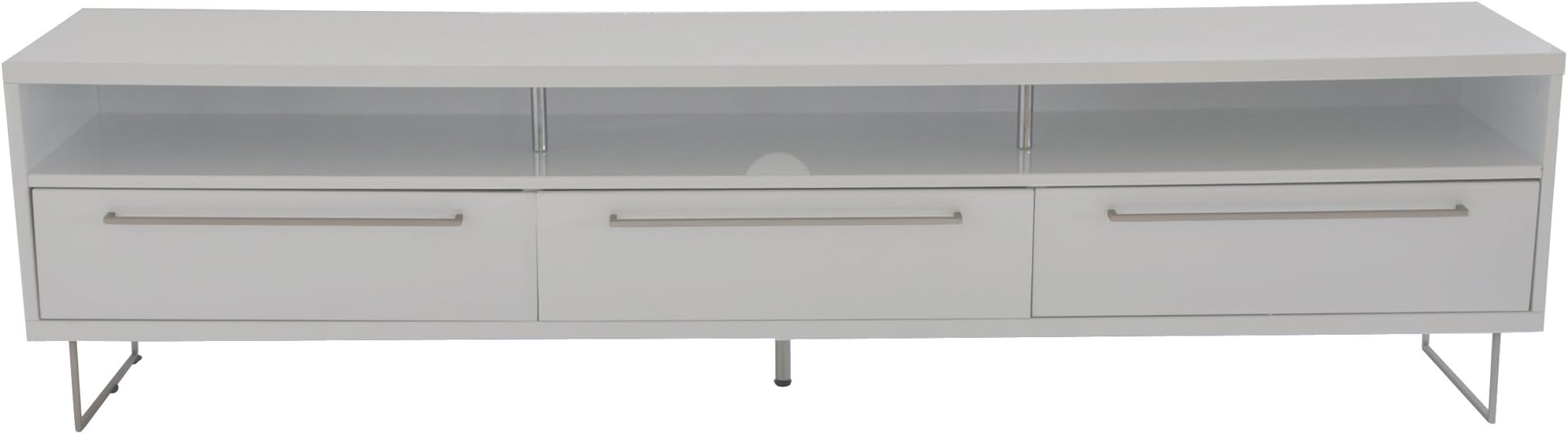 RGE Designs Hi Gloss Multi Media TV Storage and Display Unit, 178 x 41 x 45 cm, White