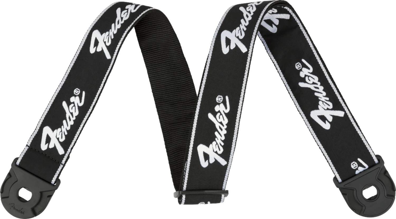 FenderQuickgrip Secure Guitar Strap, 2in, Running Logo