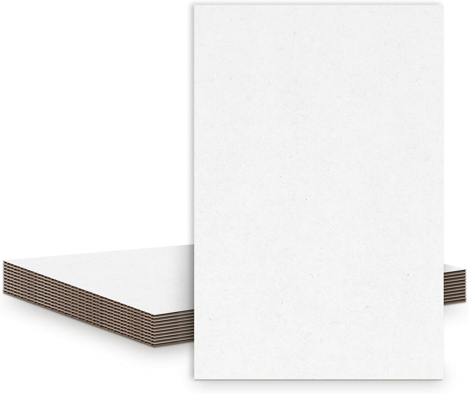Golden State Art, 10 Pack 24x36 Corrugated Cardboard Sheets Flat Layer Pads Packing Card Boards for Packaging, Storgaed, Moving, Mailing and Craft Supplies (One-side White)