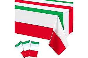 Italian Flag Rectangular Tablecloth Decorations: A Patriotic Touch for Your Tabletops