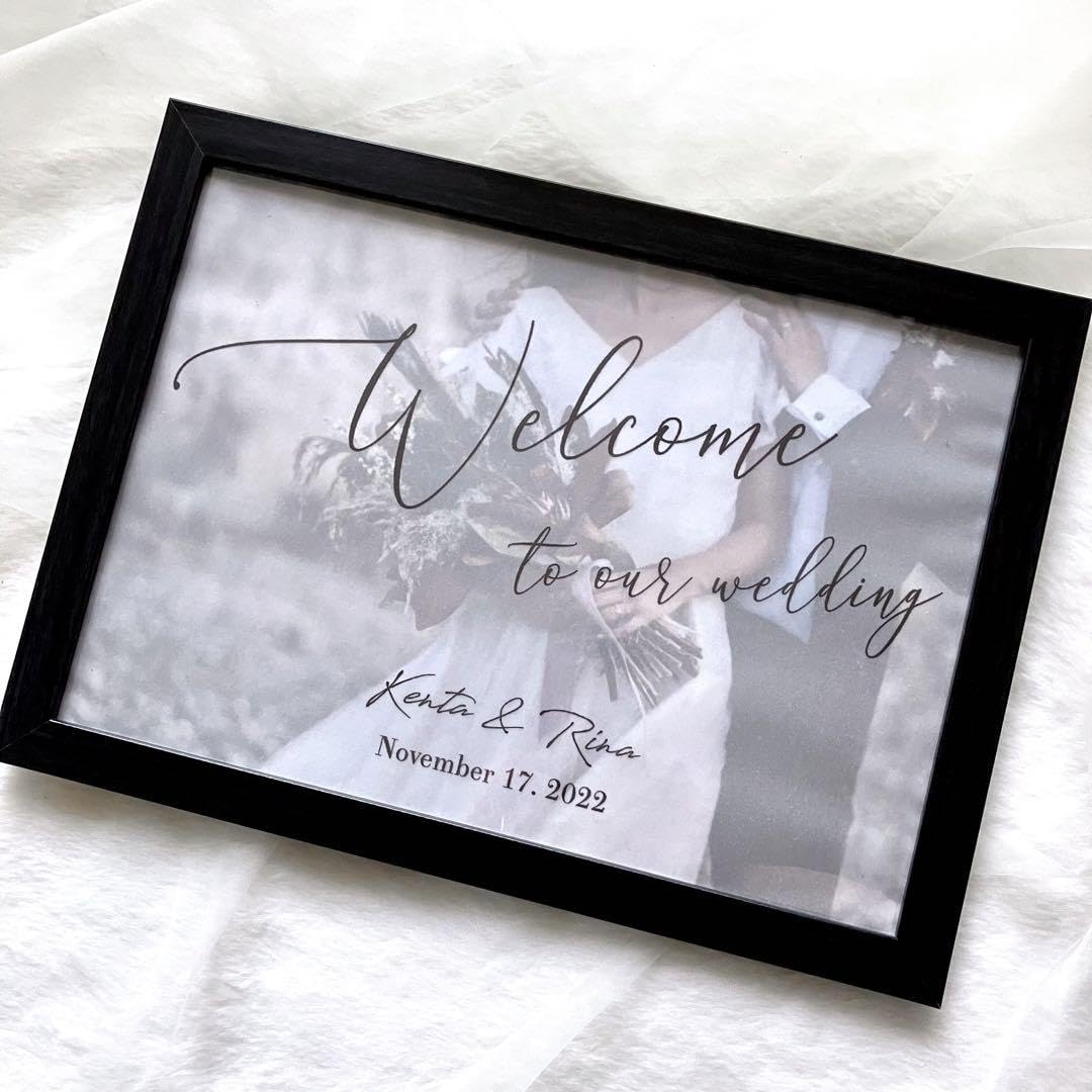 Amazon.co.jp: トレーシングペーパー ウェルカムボード A4 結婚