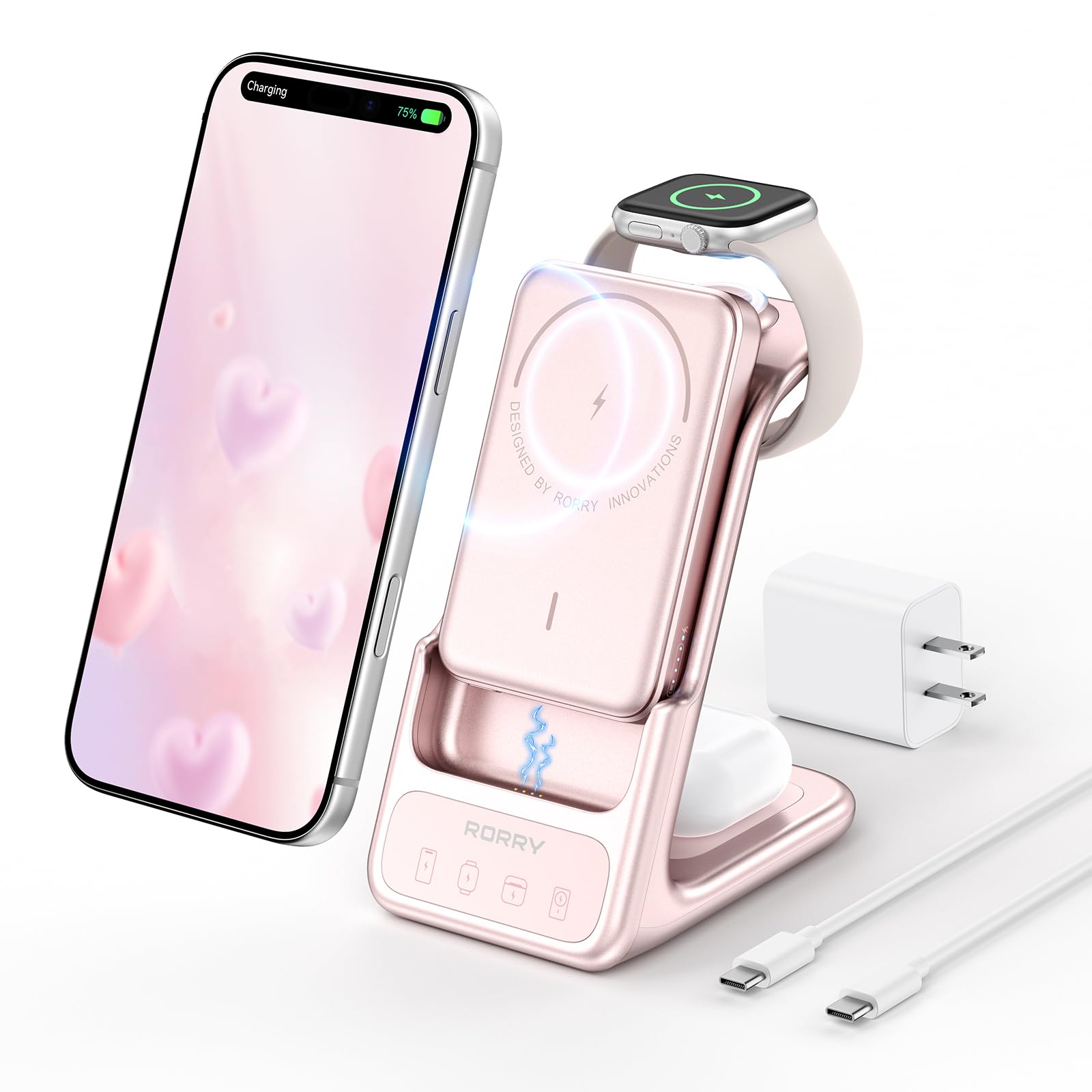 Amazon.co.jp: RORRY ワイヤレス充電器 4in1 AuraDock magsafe