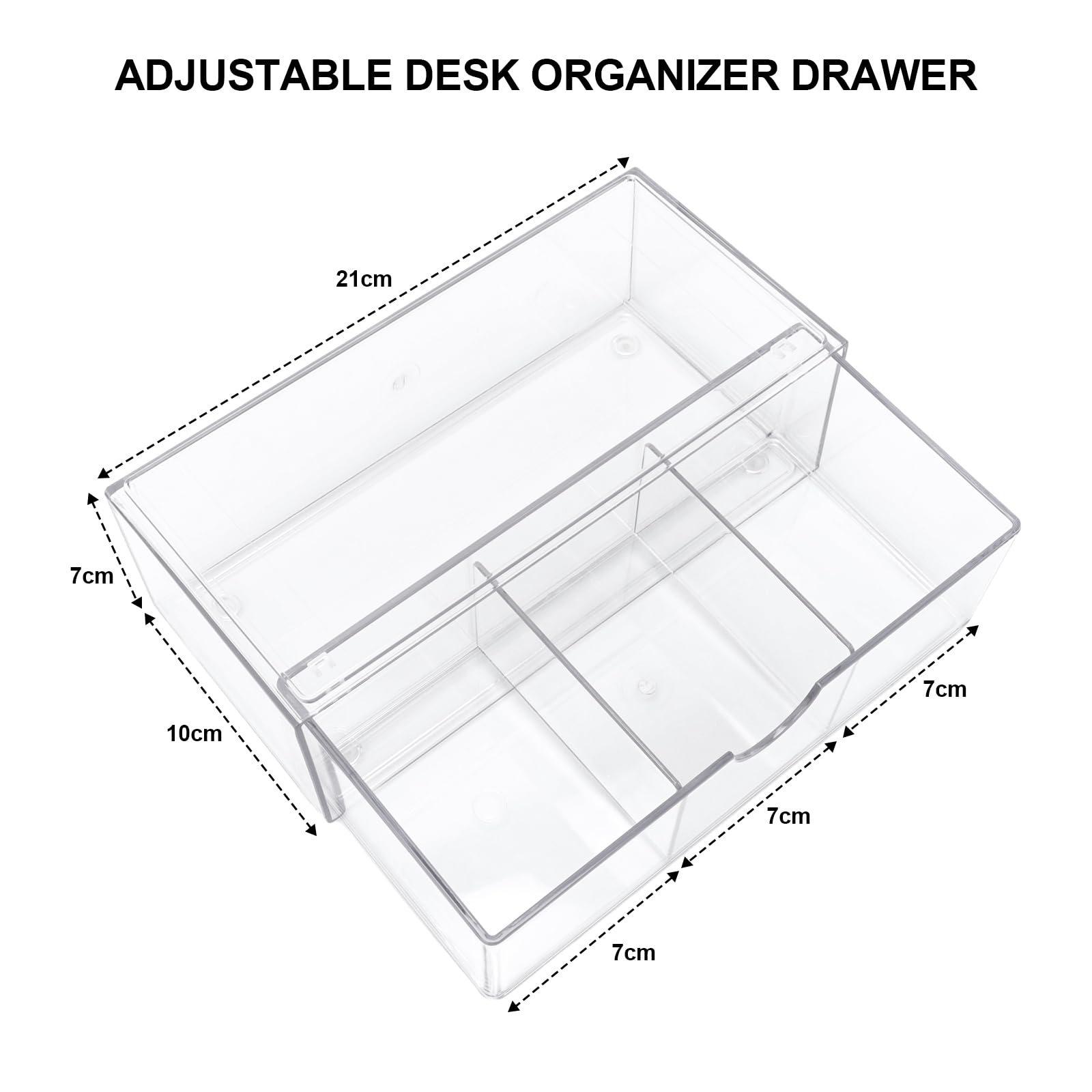 Soportes de Hisopos, Organizador Baño,Organizador Maquillaje | Transparente con Compartimentos, Contenedor de Hisopos de Algodón para Discos Bola de Algodón Qtips Cosmeticos Baño