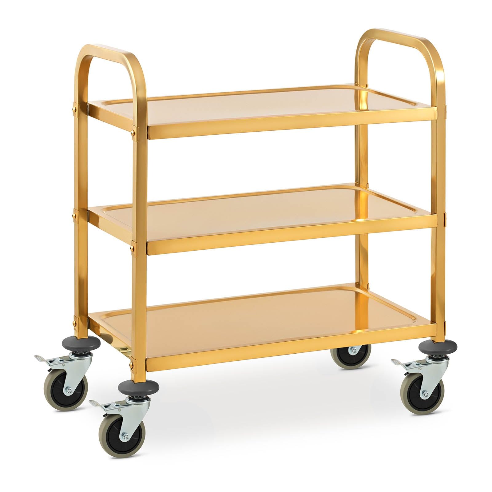 Carrello di servizio per ristorante ristorazione mensa cucina acciaio inox stoviglie (240 kg, spaziatura vassoi: 215 mm, vassoi misura 69 x 40 cm) 14_0005026