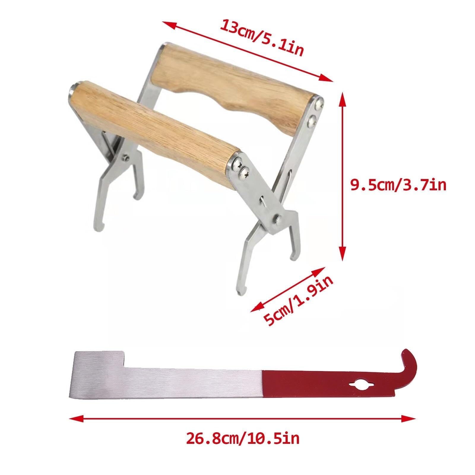 Kit de colmena, kit de herramientas de suministros de apicultura de 13 piezas, kit de herramientas profesional for principiantes de apicultura con abrigo grande, herramientas de colmena de rancho agrí