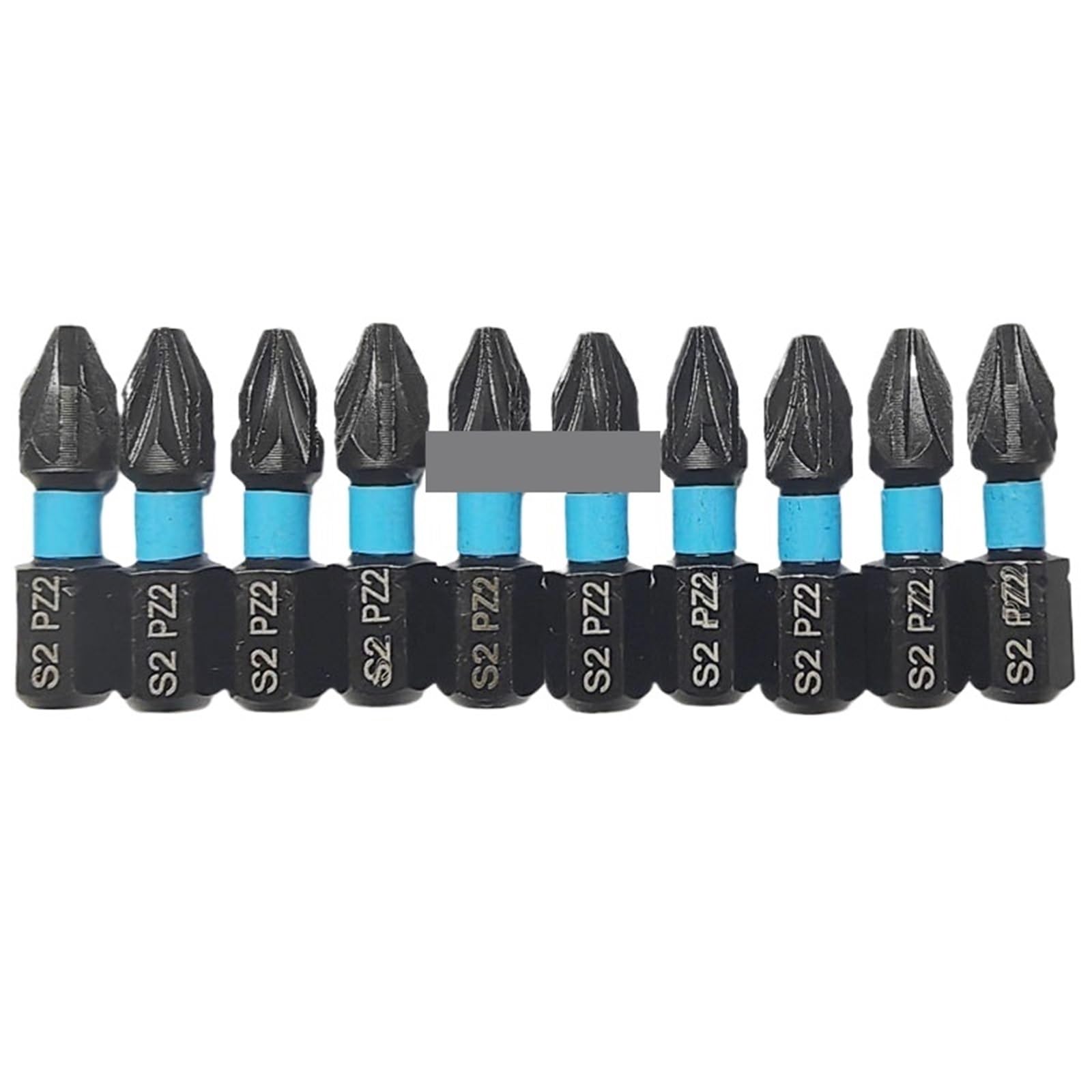 Eretyret Pz2-10Pcs 10 Piece Pz1/Pz2/Pz3/Ph2 S2 Alloy Steel Screwdriver Bit Set 25Mm Professional Work Tools Easy To Carry(Pz2-10Pcs)
