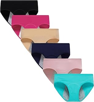 Demifill Teens Cotton Briefs Underwear Girls Period Underwear Soft Panties For Teens