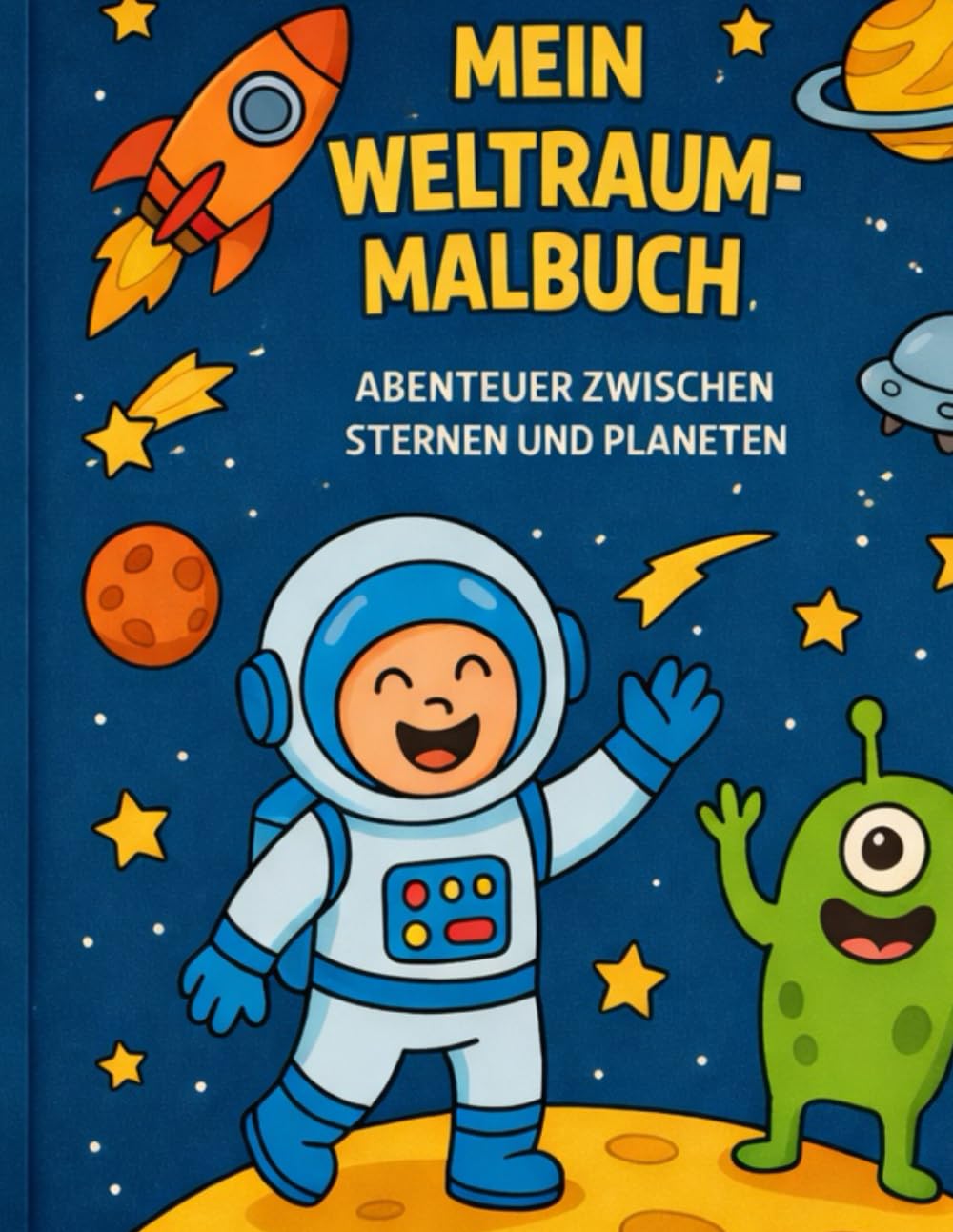 Mein Weltraum-Malbuch: Abenteuer zwischen Sternen und Planeten